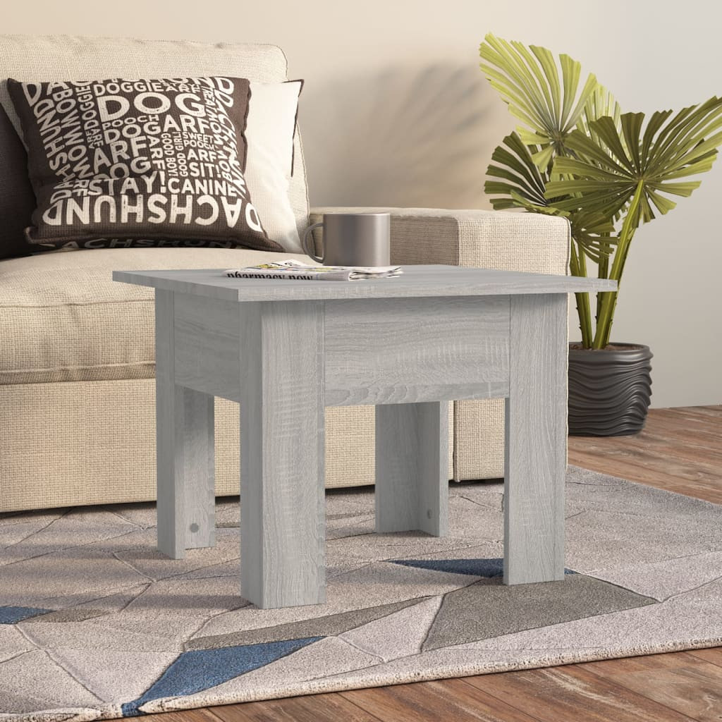 vidaXL Couchtisch Grau Sonoma 55x55x42 cm Holzwerkstoff