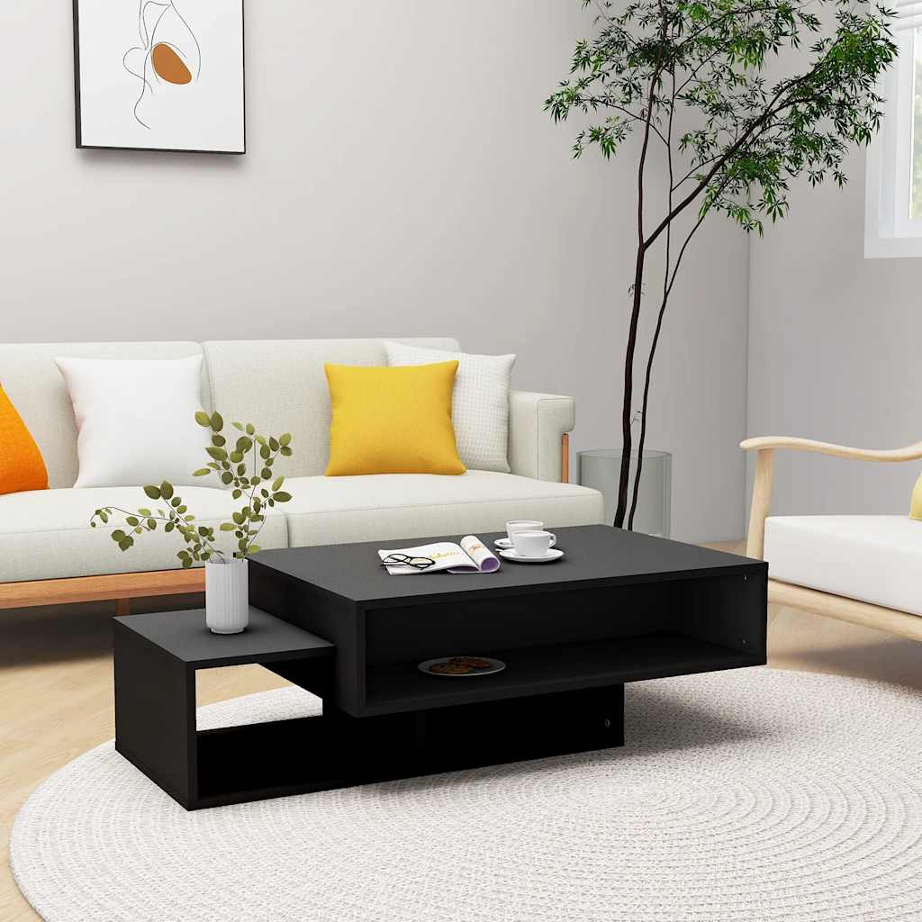 vidaXL Couchtisch Schwarz 105x55x32 cm Holzwerkstoff