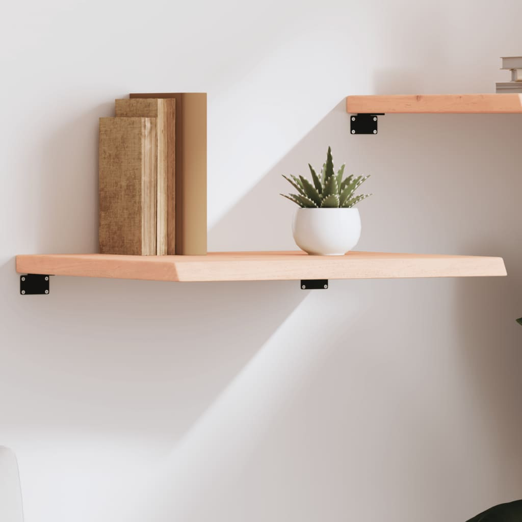 vidaXL Wandregal 60x60x(2-4) cm Massivholz Eiche Unbehandelt