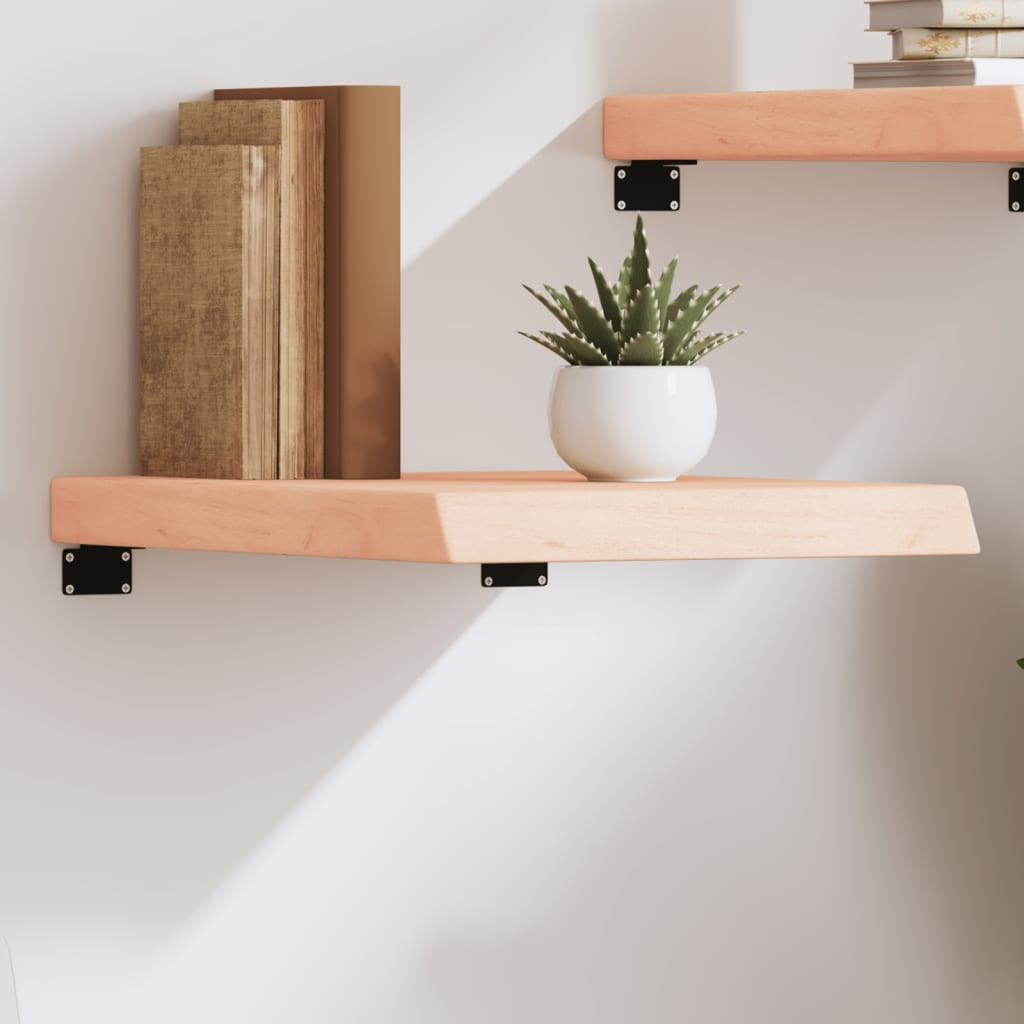 vidaXL Wandregal 40x60x(2-6) cm Massivholz Eiche Unbehandelt