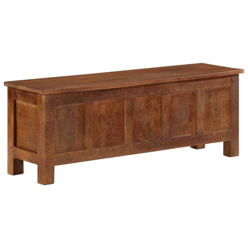 vidaXL Truhe 110x30x40 cm Massivholz Mango