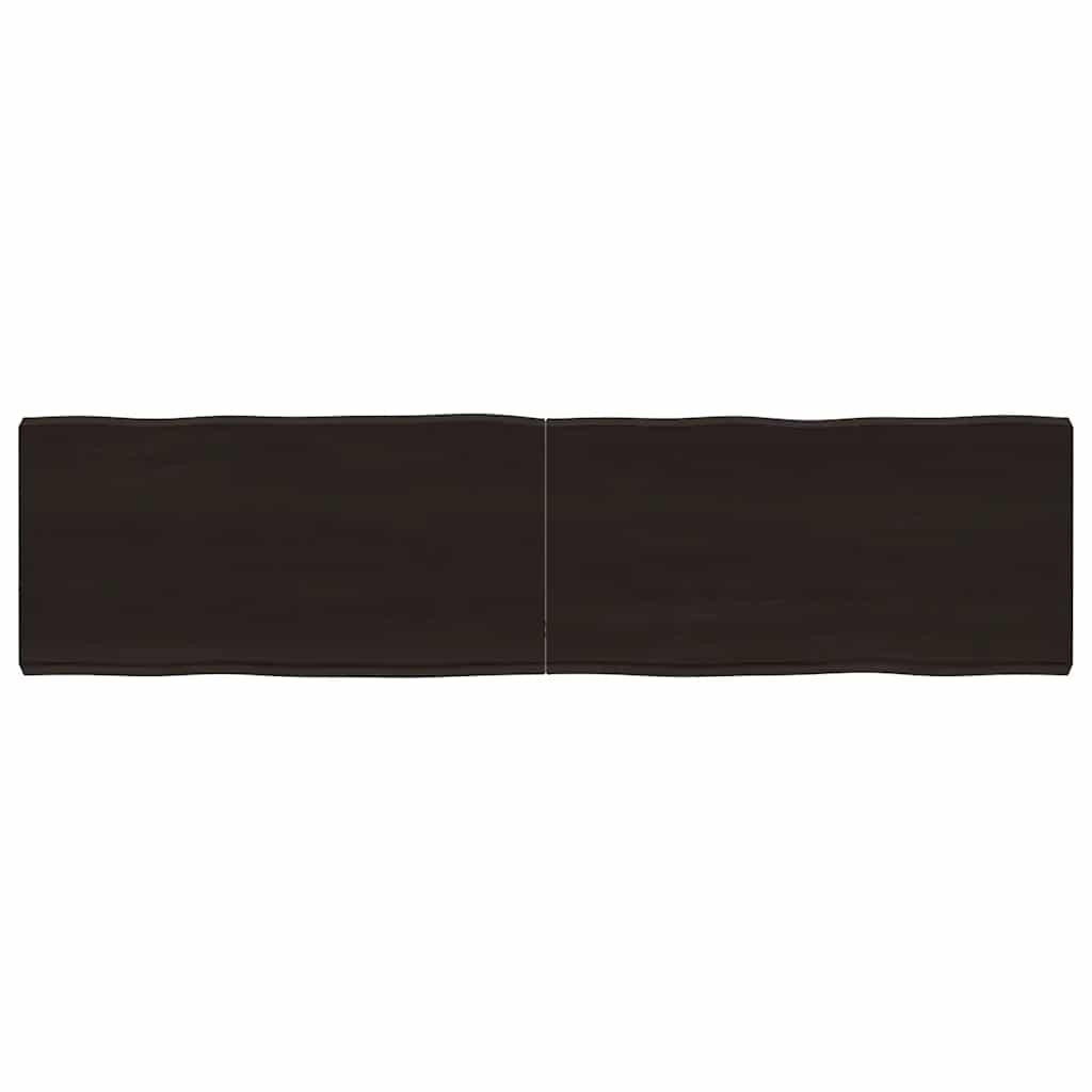 vidaXL Tischplatte 160x40x(2-6) cm Massivholz Behandelt Baumkante