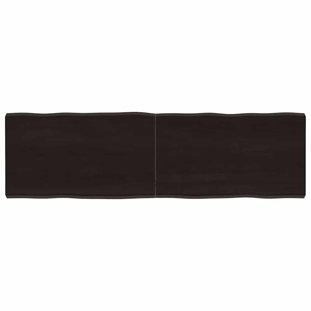 vidaXL Tischplatte 140x40x(2-4) cm Massivholz Behandelt Baumkante