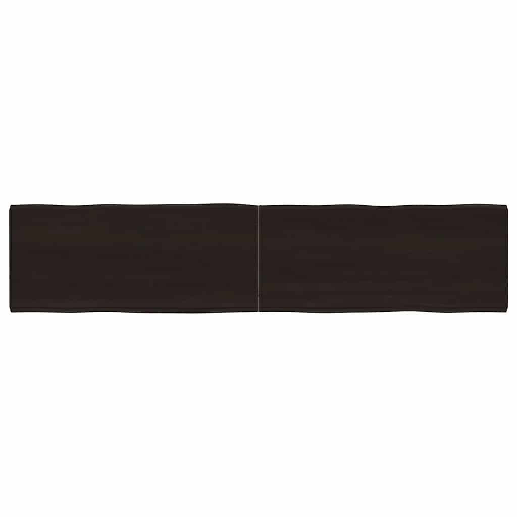 vidaXL Tischplatte 180x40x(2-4) cm Massivholz Behandelt Baumkante