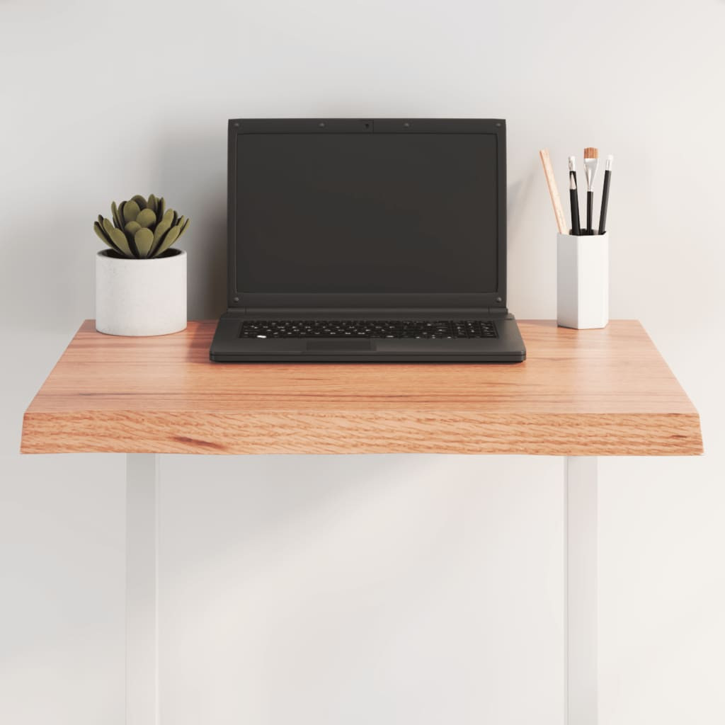 vidaXL Tischplatte 60x60x(2-4) cm Massivholz Behandelt Baumkante