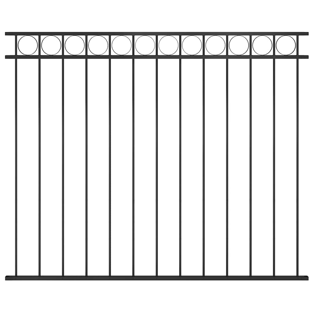 vidaXL Zaunelement ASSEN Stahl 163x150 cm Schwarz
