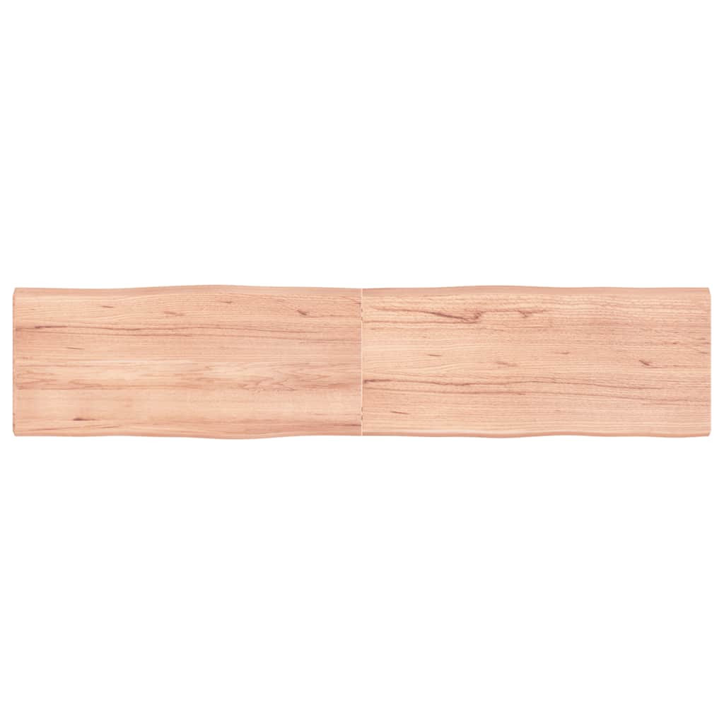 vidaXL Tischplatte 180x40x(2-4) cm Massivholz Behandelt Baumkante