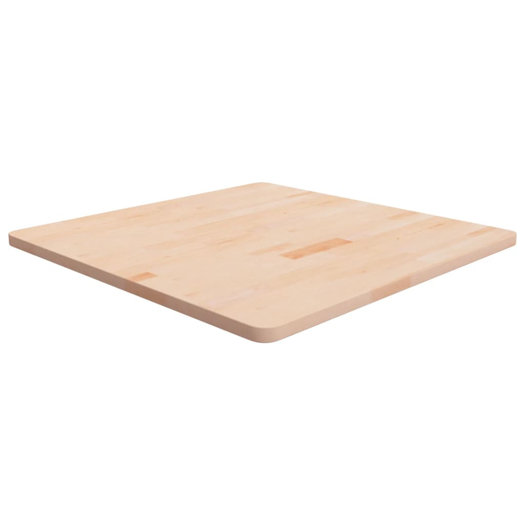 vidaXL Tischplatte Quadratisch 80x80x2,5 cm Eichenholz Unbehandelt
