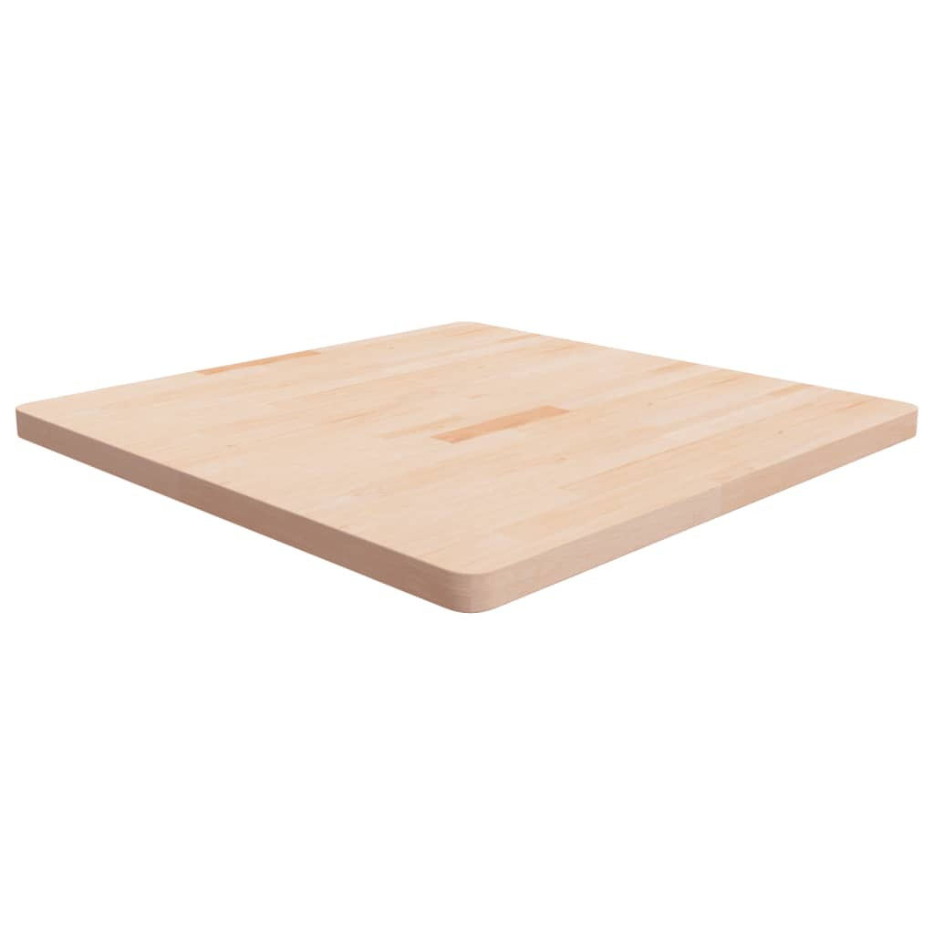 vidaXL Tischplatte Quadratisch 90x90x4 cm Eichenholz Unbehandelt