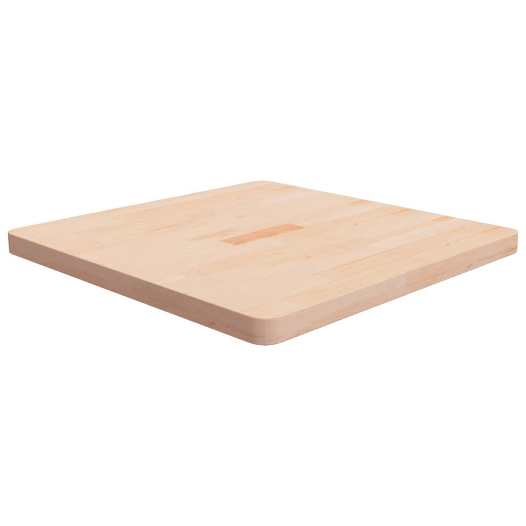 vidaXL Tischplatte Quadratisch 70x70x4 cm Eichenholz Unbehandelt