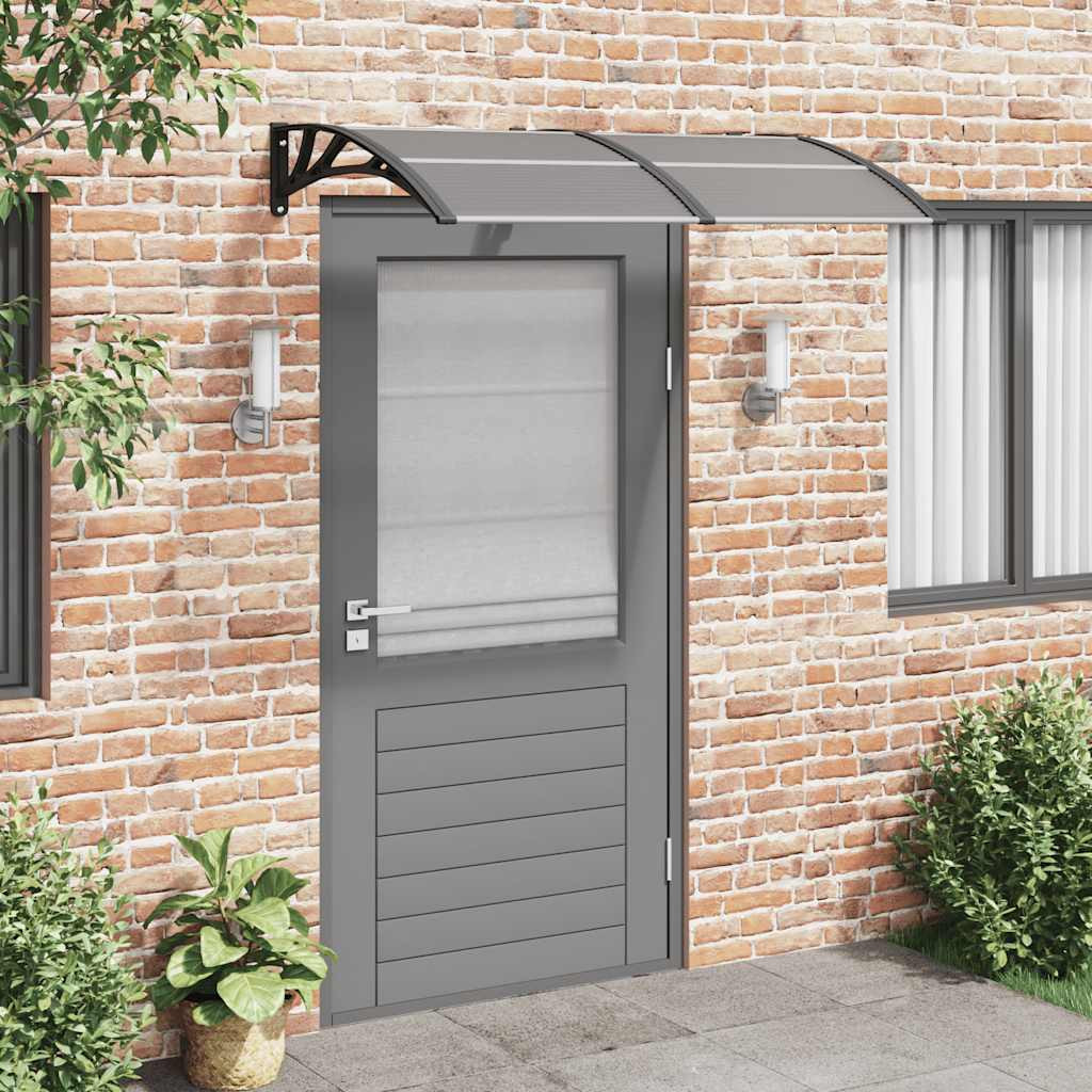 vidaXL Türvordach Schwarz 150x100 cm Polycarbonat