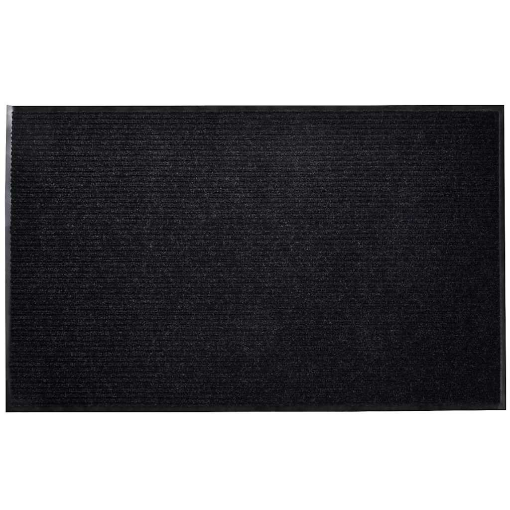 vidaXL Türmatte Schwarz 120 x 180 cm PVC