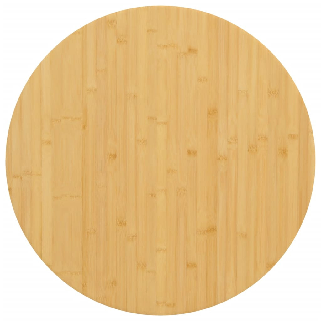 vidaXL Tischplatte Ø80x1,5 cm Bambus