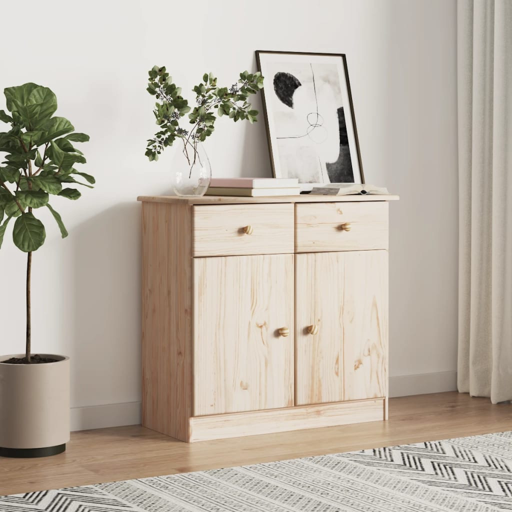 vidaXL Sideboard ALTA 77x35x73 cm Massivholz Kiefer