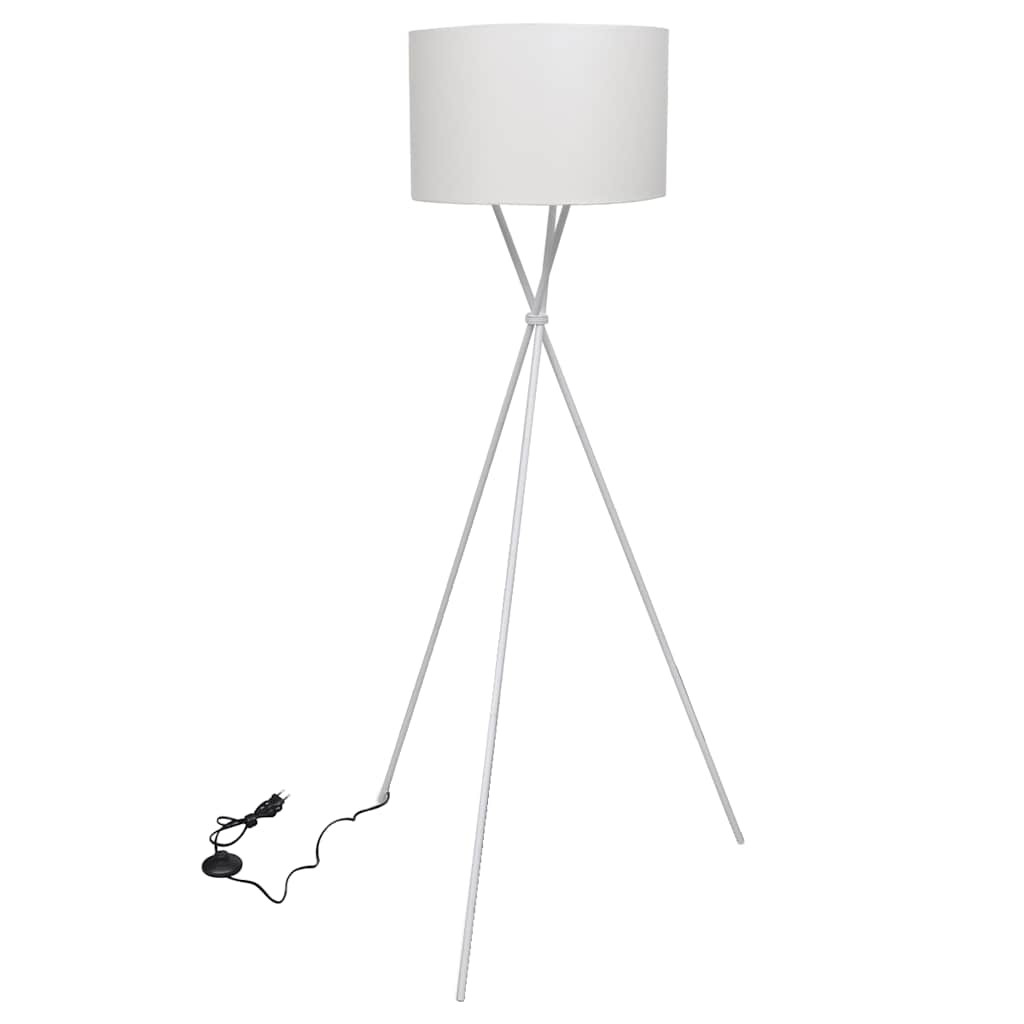 vidaXL Stehlampe mit Ständer Weiß 139 cm