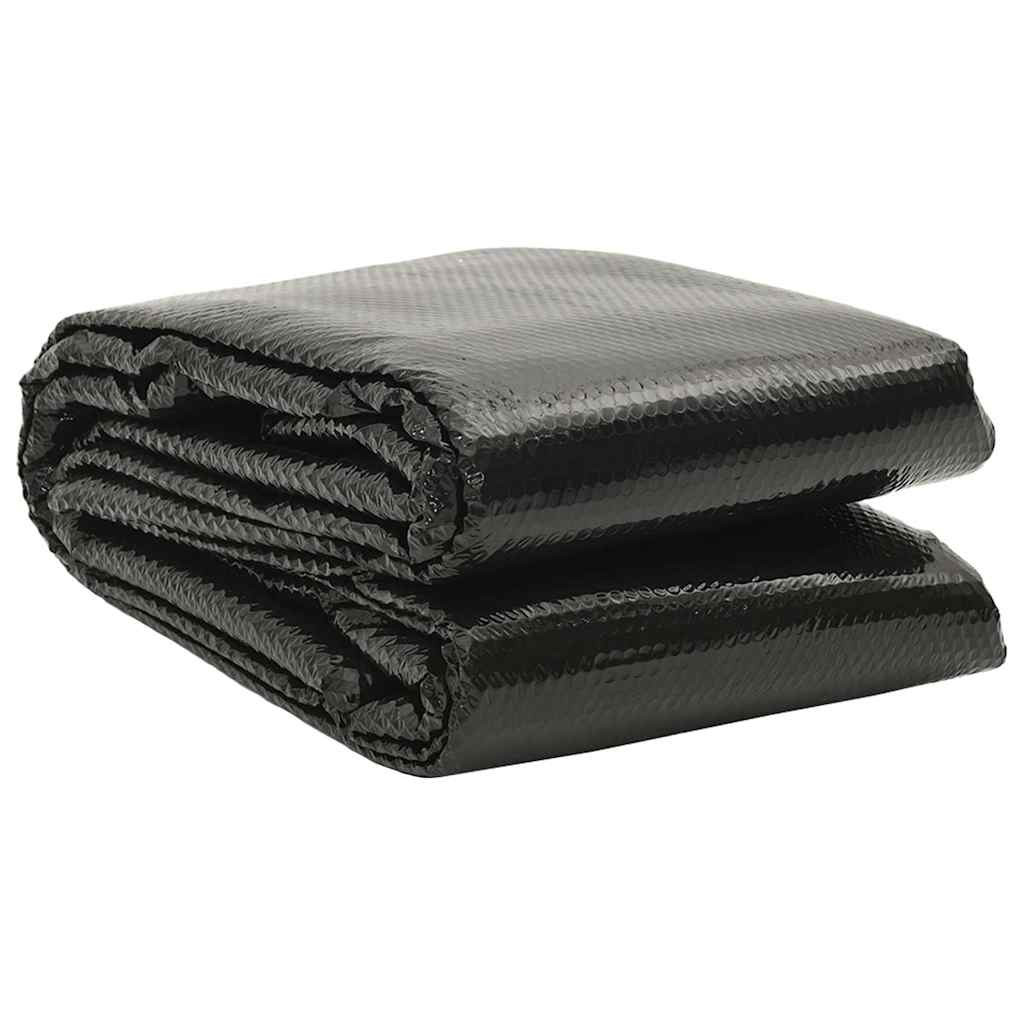 vidaXL Poolabdeckung Schwarz 450x220 cm PE