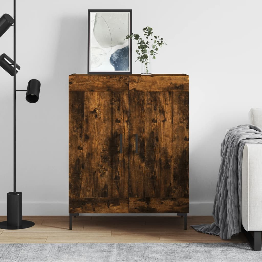 vidaXL Sideboard Räuchereiche 69,5x34x90 cm Holzwerkstoff