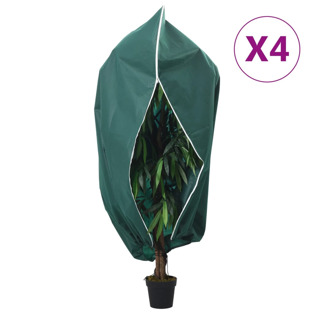 vidaXL Wintervlies mit Reißverschluss 4 Stk. 70 g/m² 2,36x2 m