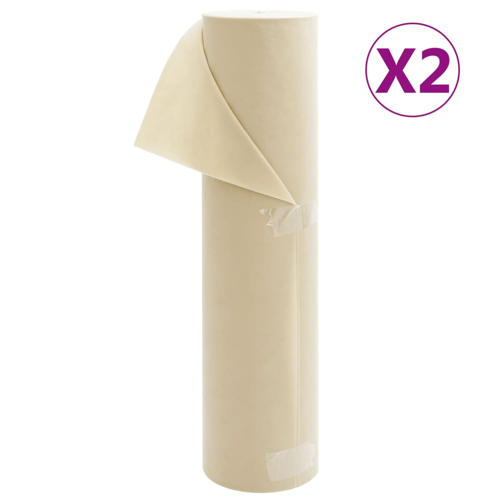 vidaXL Wintervlies 2 Rollen 70 g/m² 50x1,6 m