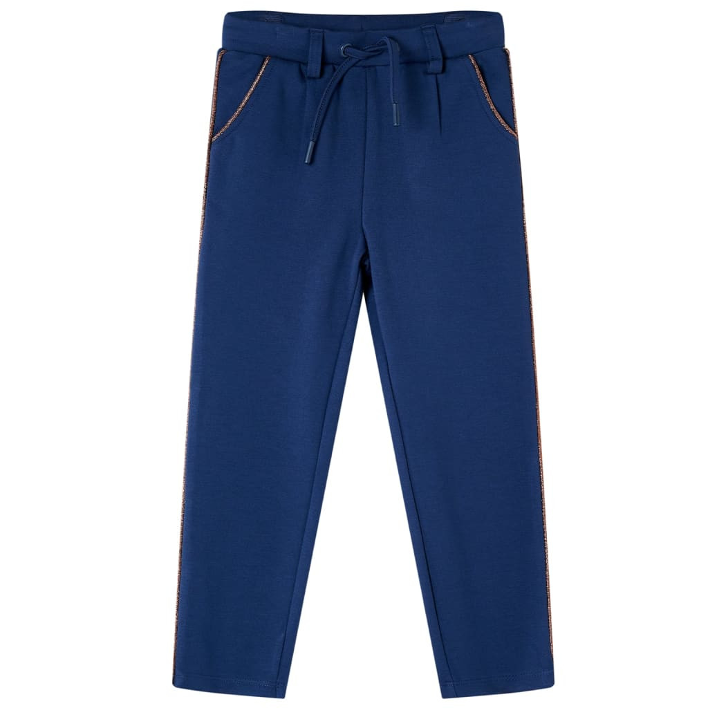Kinderhose mit Kordelzug Marineblau 104