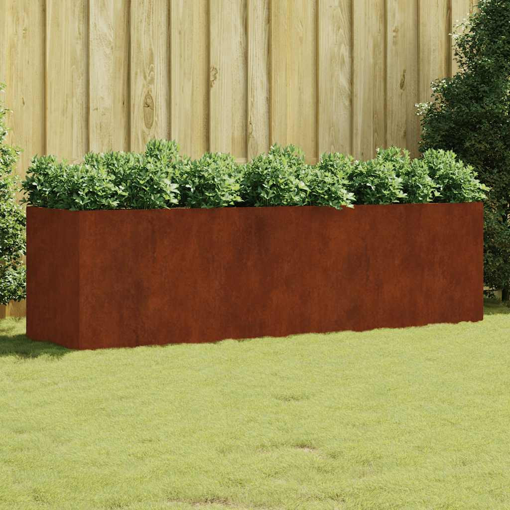 vidaXL Hochbeet 280x80x80 cm Cortenstahl