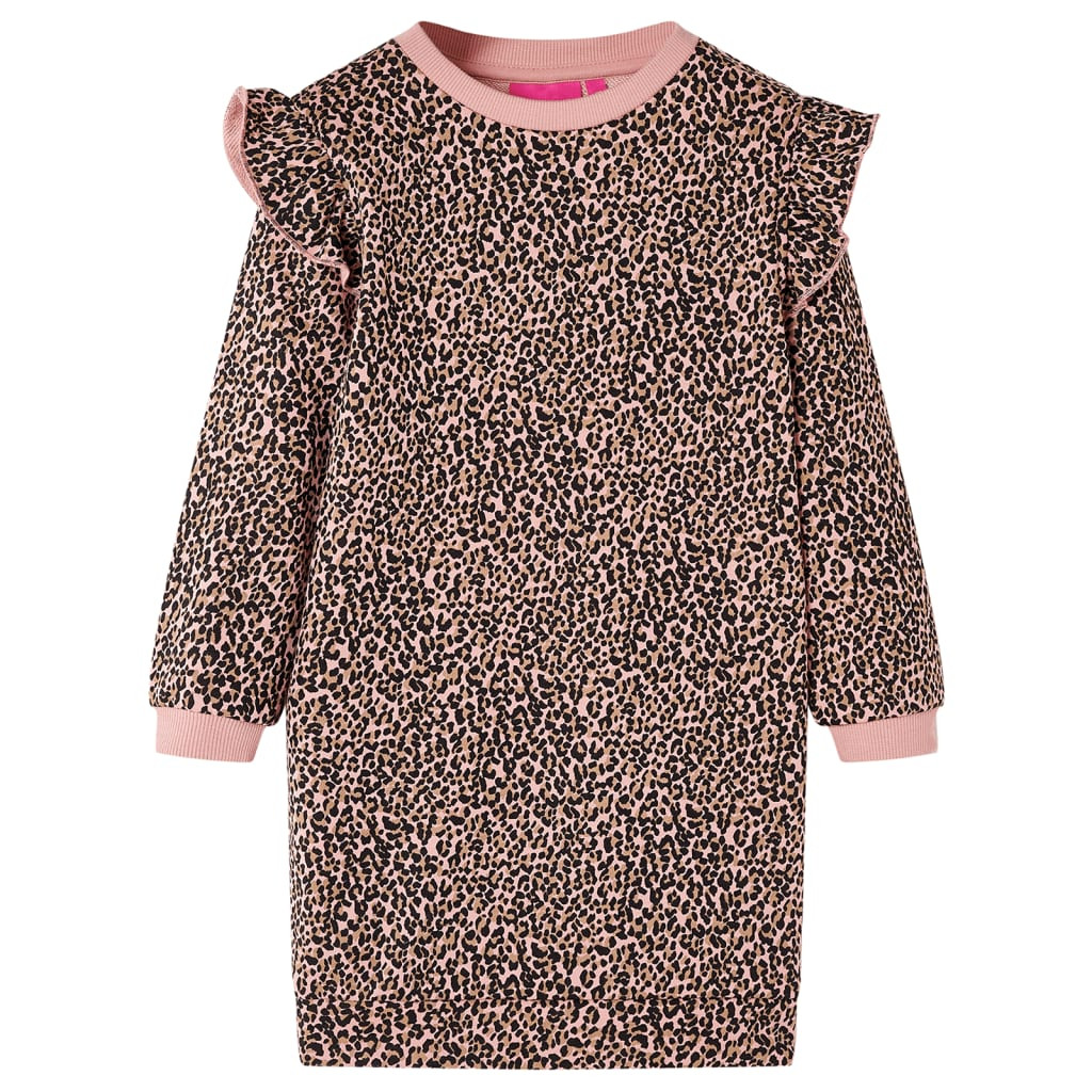 Kinder-Pulloverkleid Mittelrosa 116