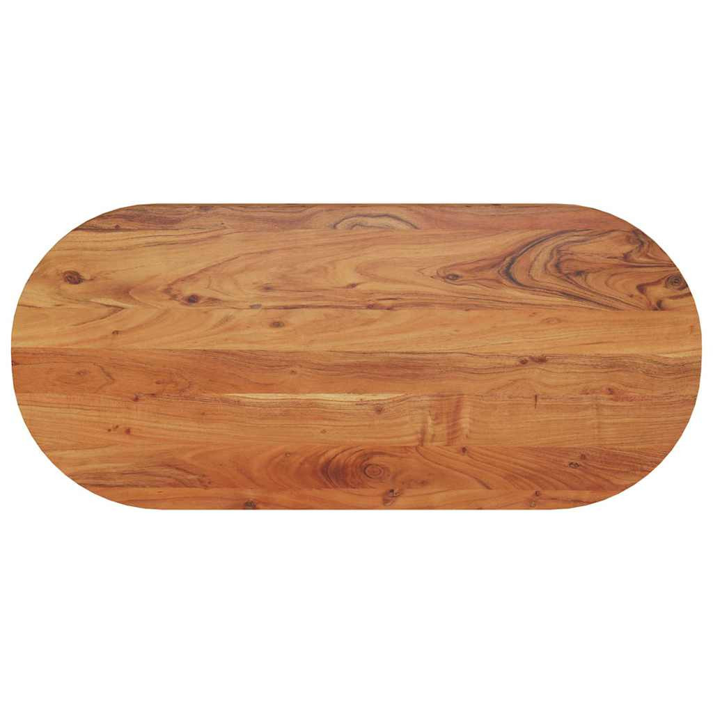 vidaXL Tischplatte 90x40x3,8 cm Oval Massivholz Akazie