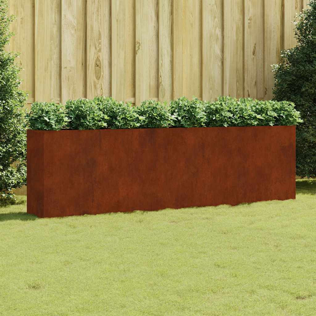 vidaXL Hochbeet 280x40x80 cm Cortenstahl
