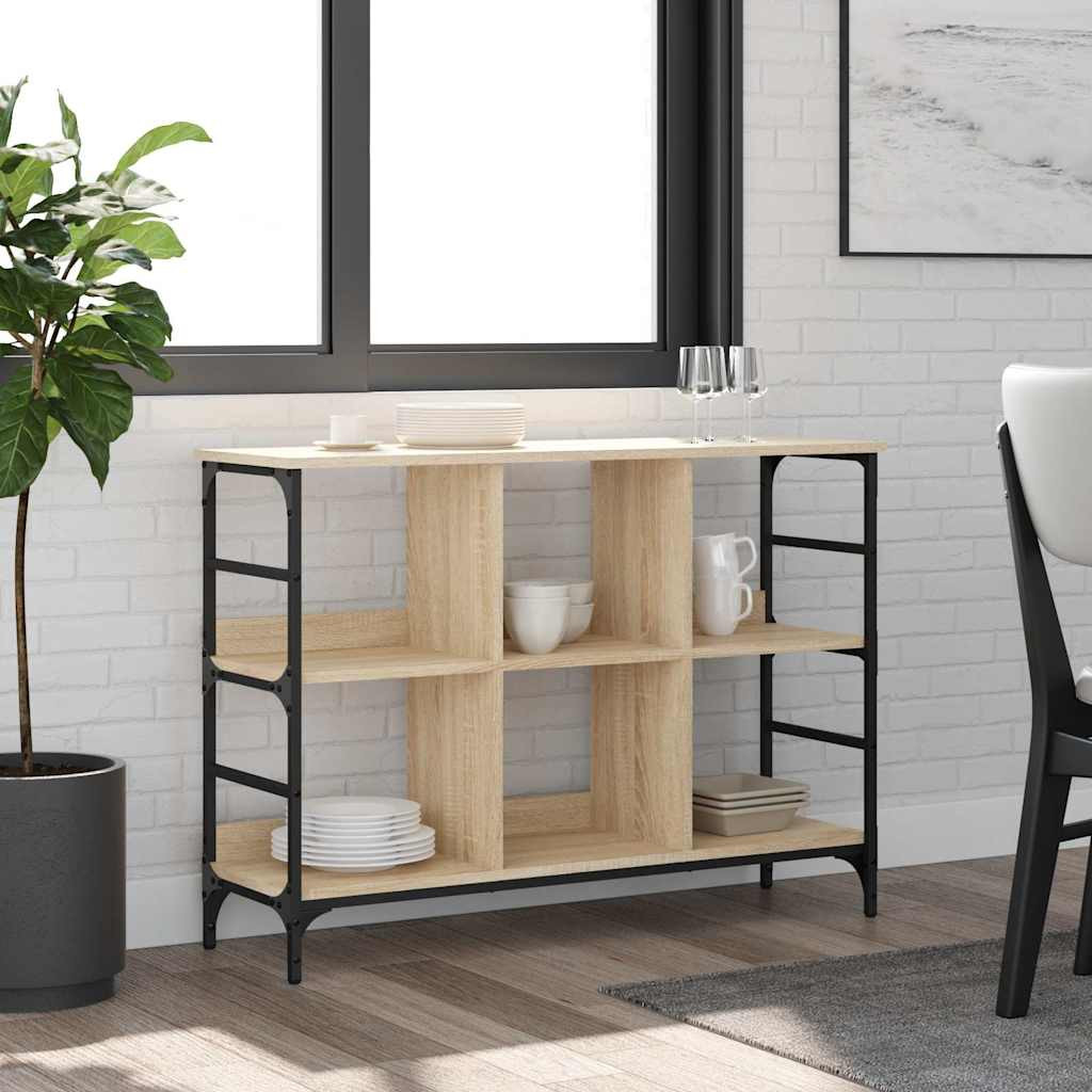 vidaXL Sideboard Sonoma-Eiche 102 x 32 x 73,5 cm Holzwerkstoff