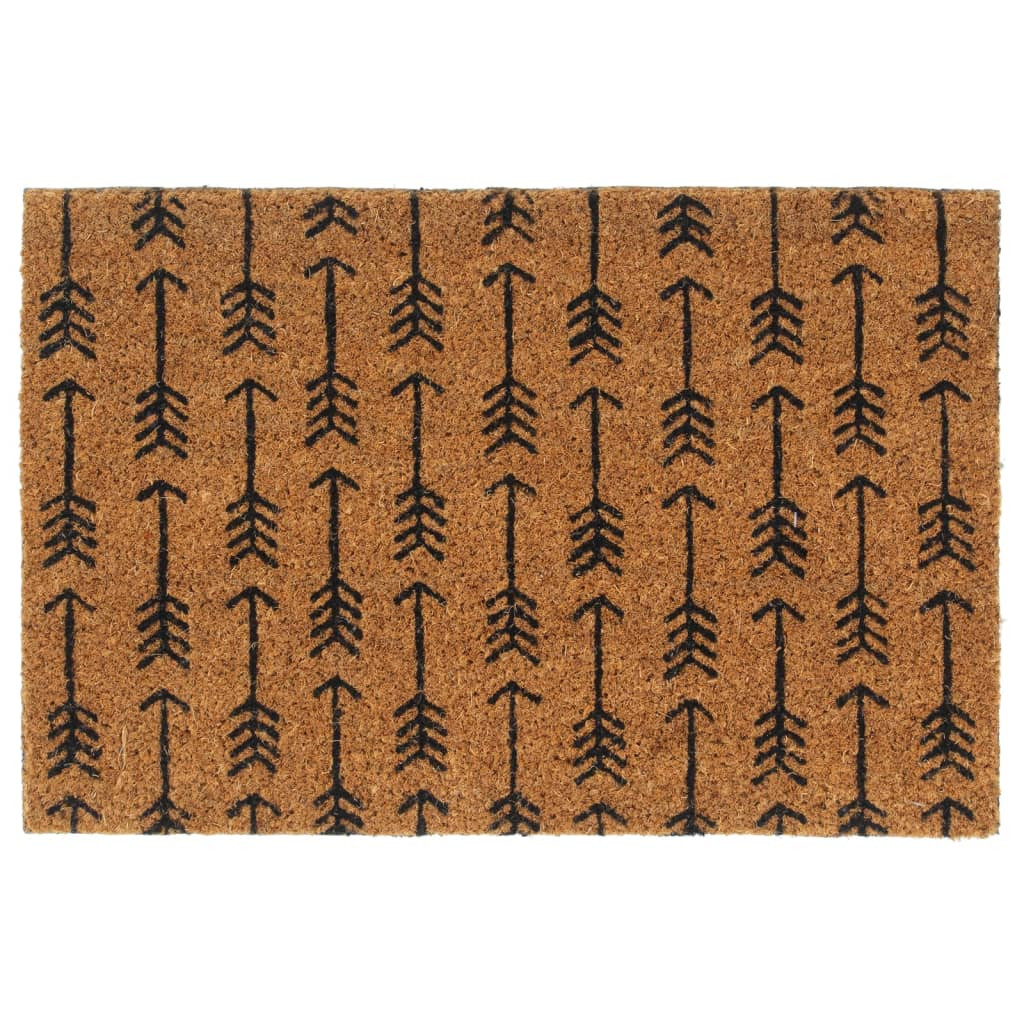 vidaXL Fußmatte Natur 40x60 cm Kokosfaser Getuftet