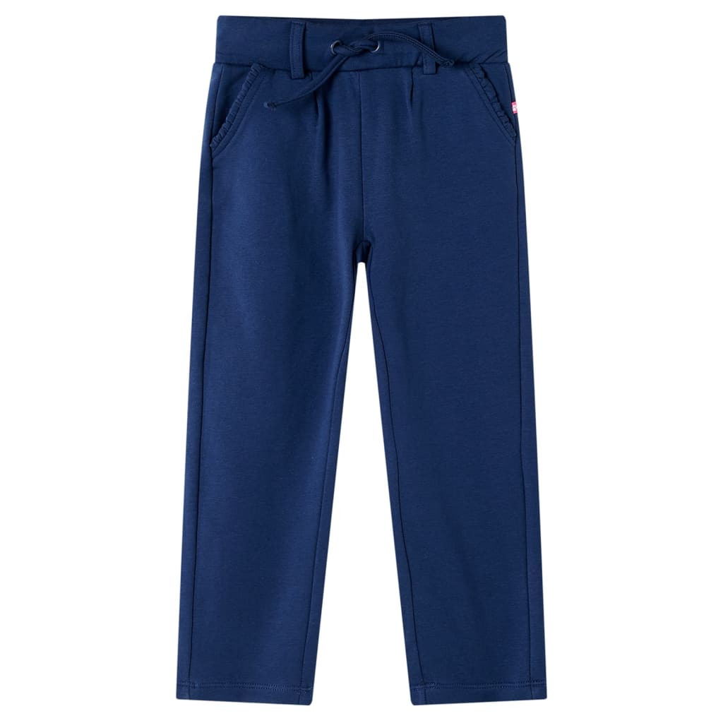 Kinderhose mit Kordelzug Marineblau 128