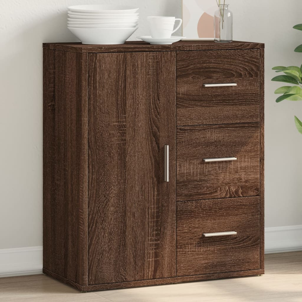 vidaXL Sideboard Braun Eiche-Optik 60x31x70 cm Holzwerkstoff