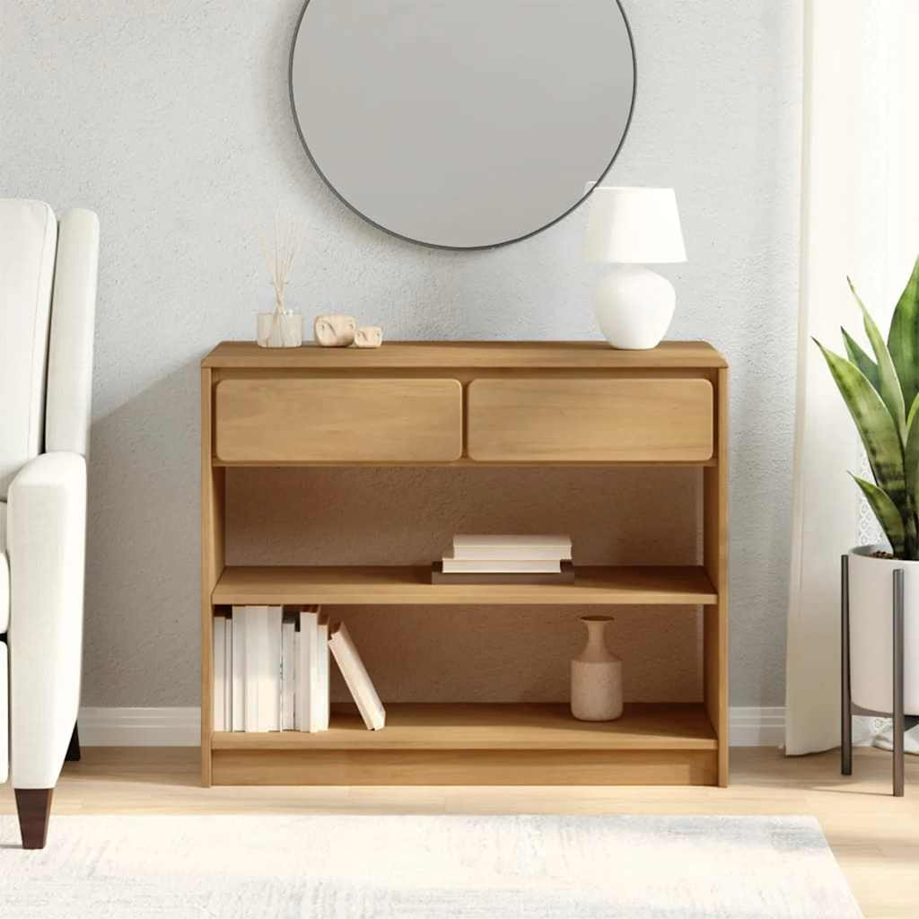 vidaXL Konsolentisch SAUDA Eiche-Optik 89,5x36,5x73 cm Kiefernholz
