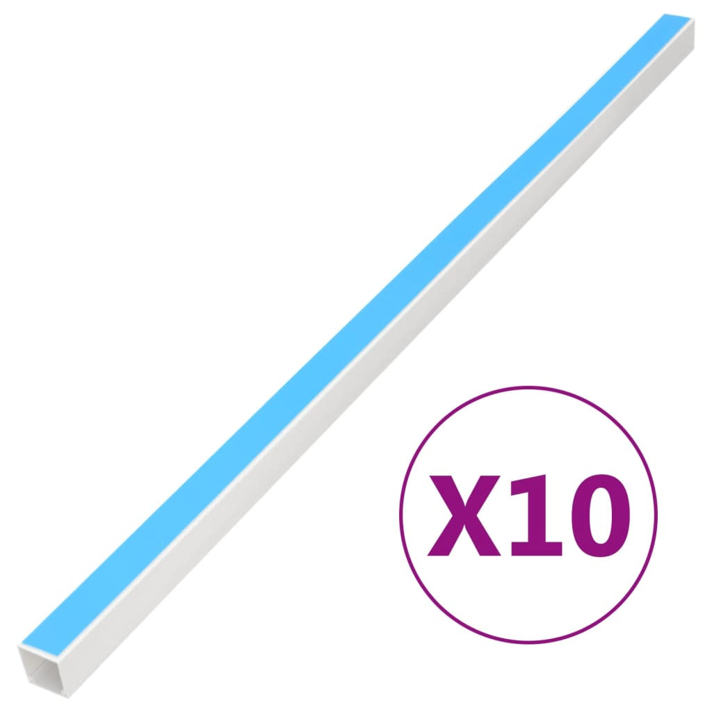 vidaXL Kabelkanäle Selbstklebend 25x16 mm 10 m PVC