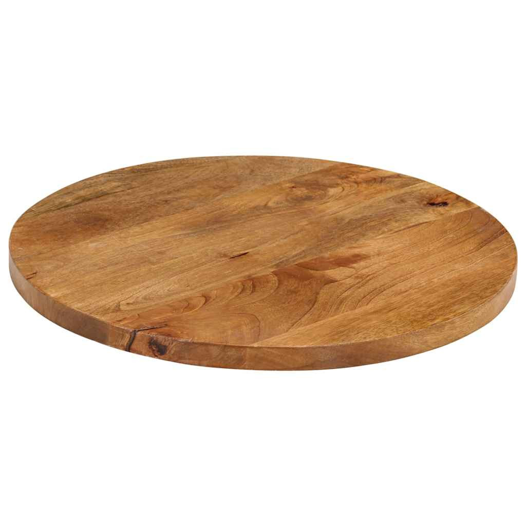 vidaXL Tischplatte Ø 40x2,5 cm Rund Massivholz Mango