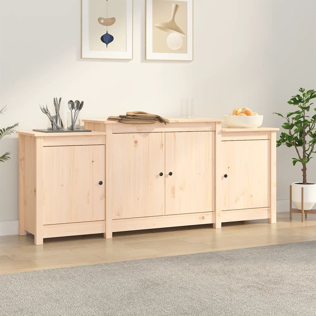 vidaXL Sideboard 164 x 37 x 68 cm Massivholz Kiefer