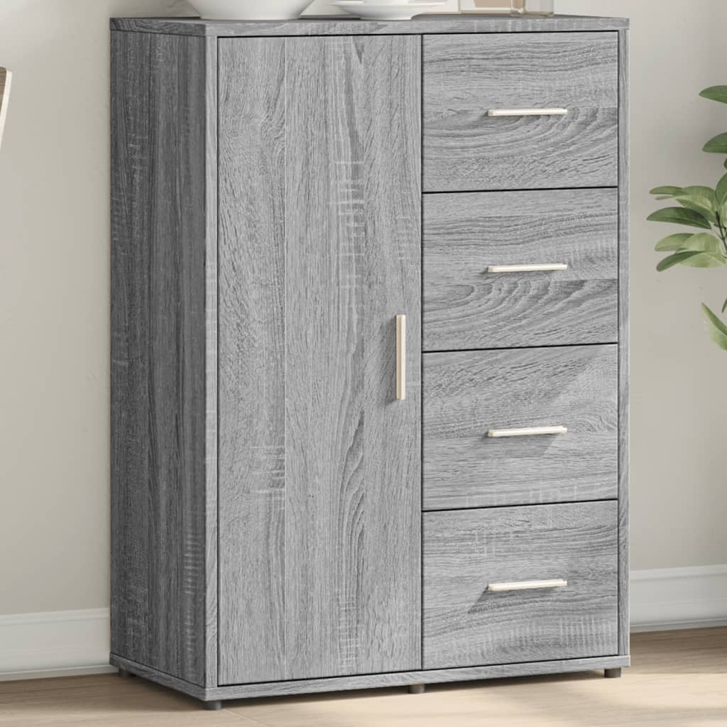 vidaXL Sideboard Grau Sonoma 60x31x84 cm Holzwerkstoff