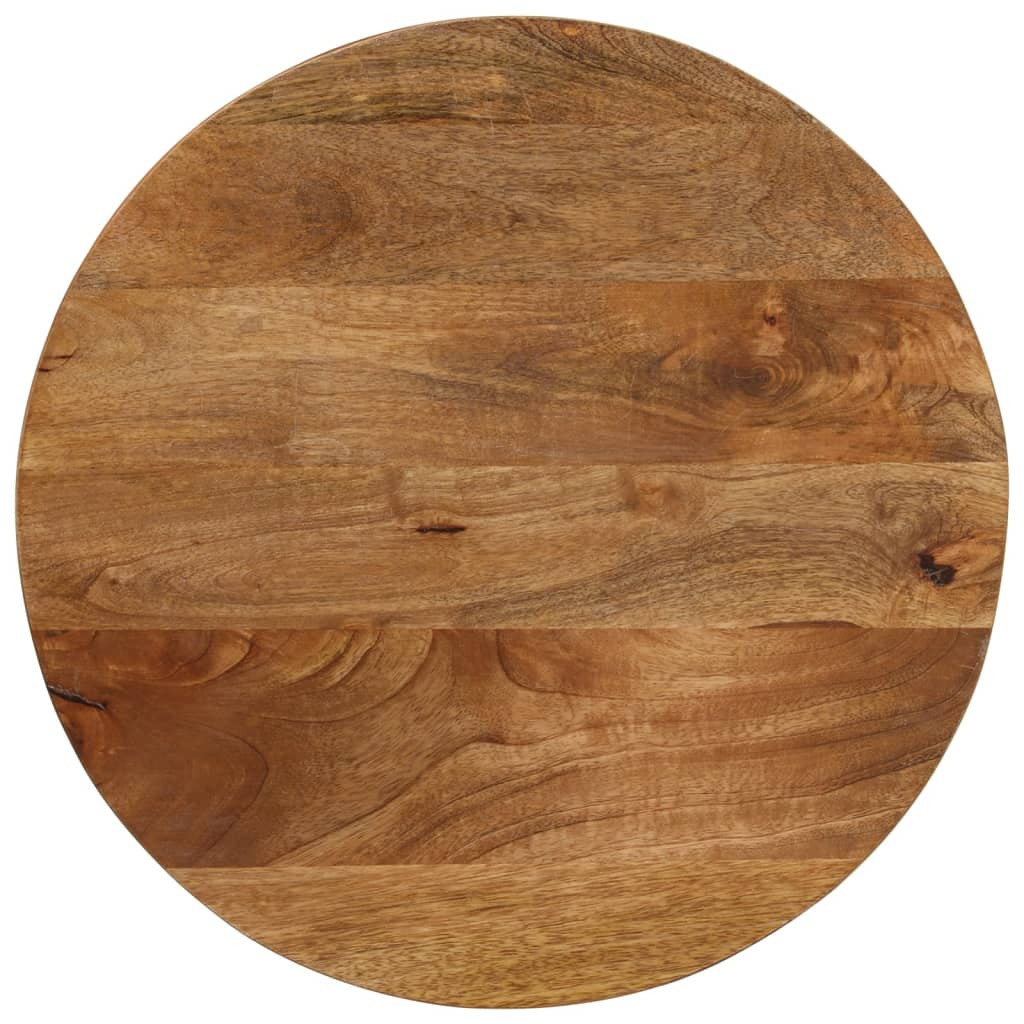 vidaXL Tischplatte Ø 50x2,5 cm Rund Massivholz Mango