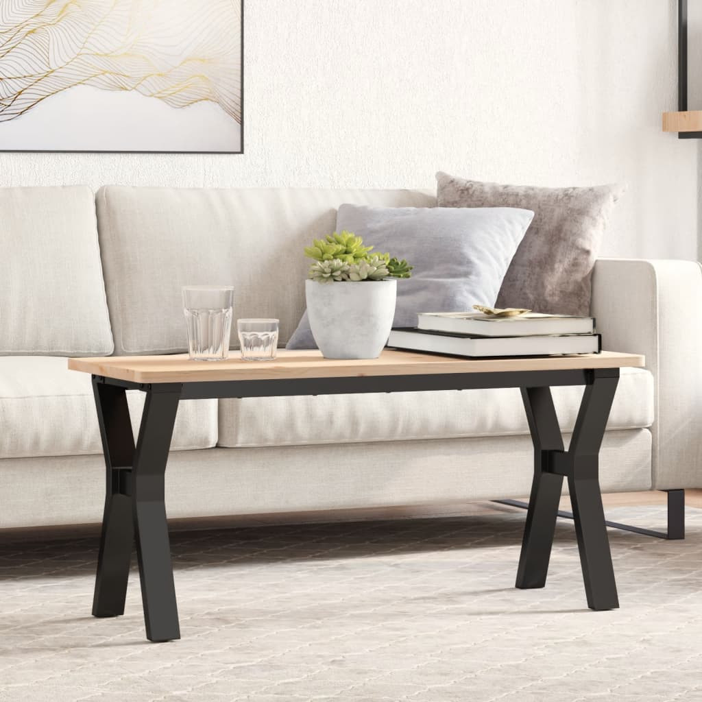 vidaXL Couchtisch-Gestell in Y-Form 90x30x43 cm Stahl