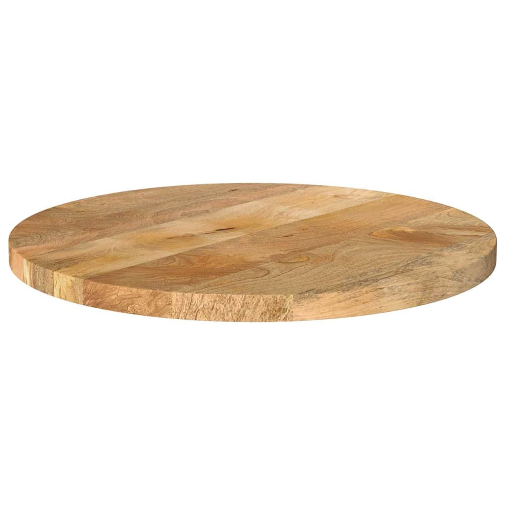 vidaXL Tischplatte Ø 40x2,5 cm Rund Massivholz Mango