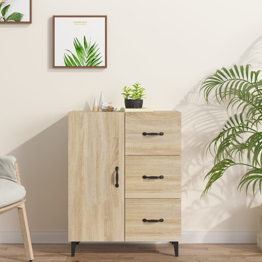 vidaXL Sideboard Sonoma-Eiche 69,5x34x90 cm Holzwerkstoff