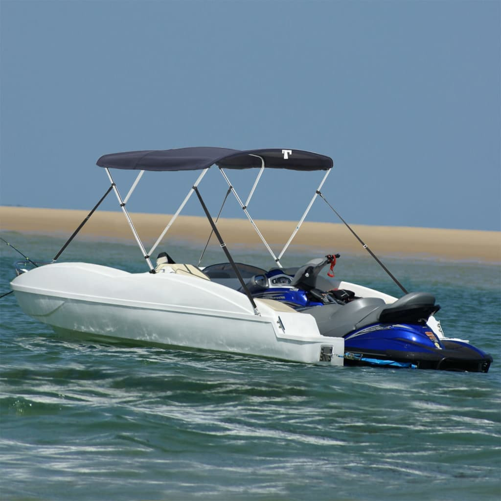 vidaXL 3-Bow Bimini-Top mit Mesh-Seitenteilen 183x(137-152)x137 cm