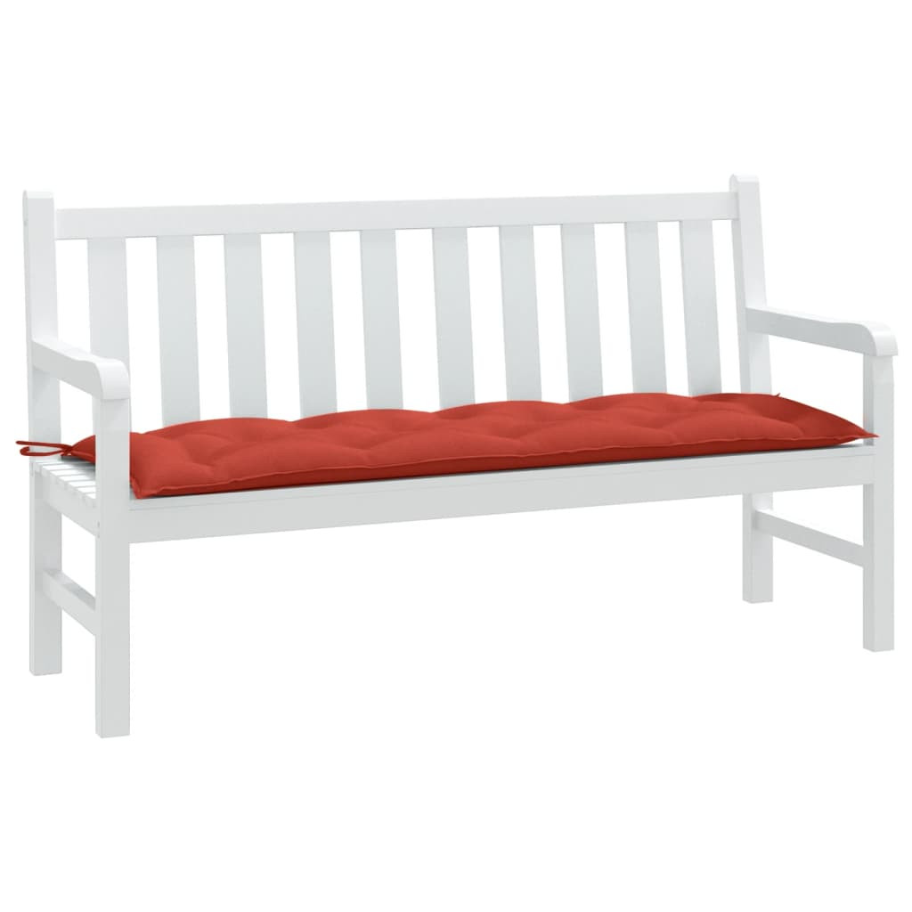 vidaXL Gartenbank-Auflage Melange Rot 150x50x7 cm Stoff