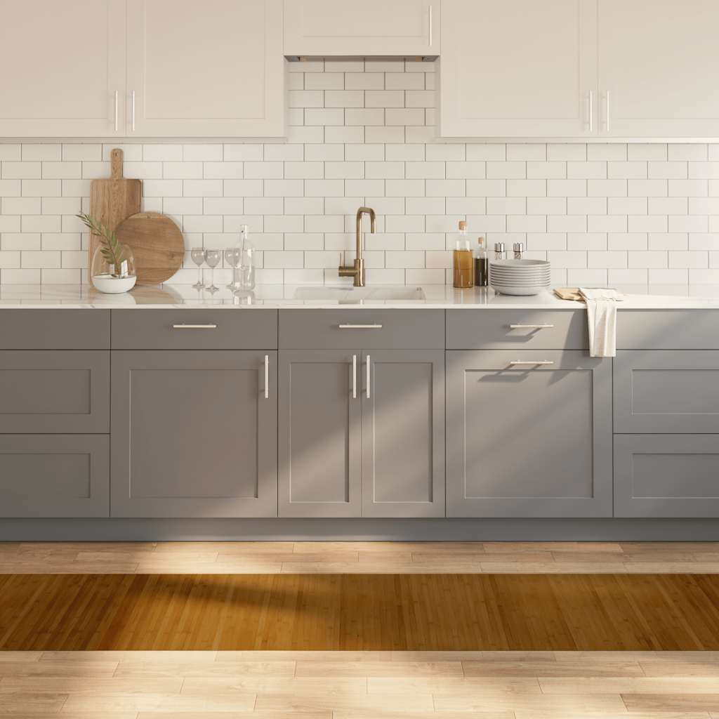 vidaXL Teppich Rechteckig Braun 60x300 cm Bambus