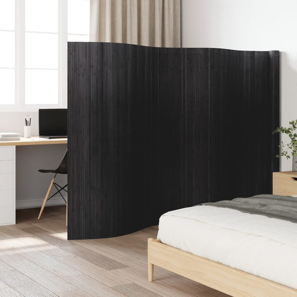 vidaXL Paravent Grau Breite 600 cm Höhe 165 cm Bambus