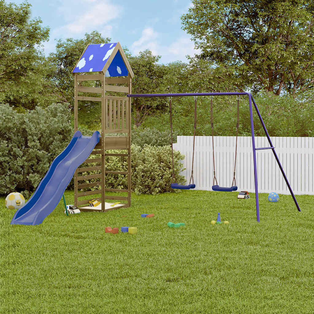 vidaXL Spielturm Imprägniertes Kiefernholz
