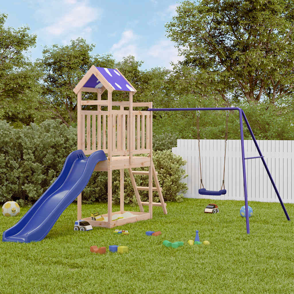 vidaXL Spielturm Massivholz Kiefer