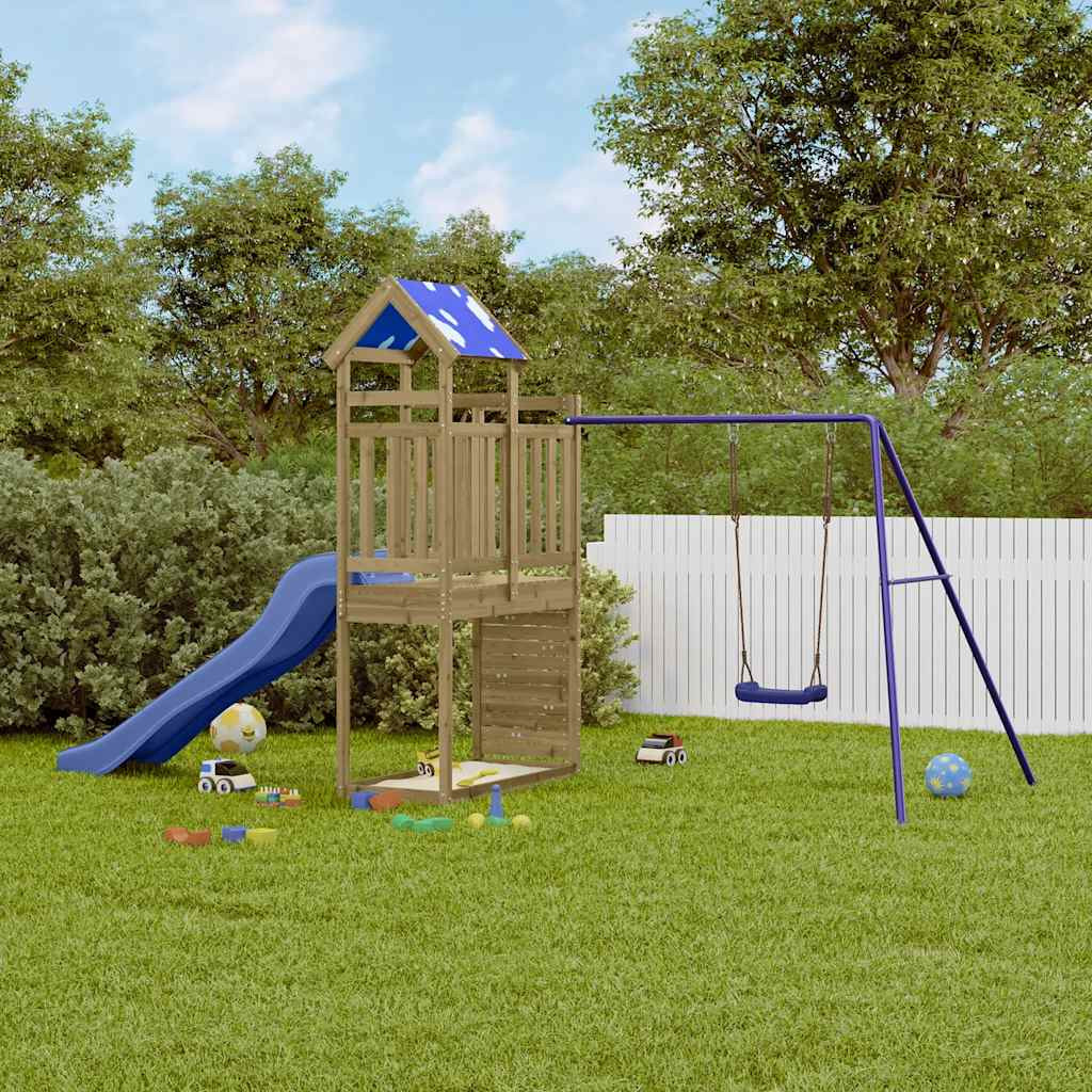 vidaXL Spielturm Imprägniertes Kiefernholz