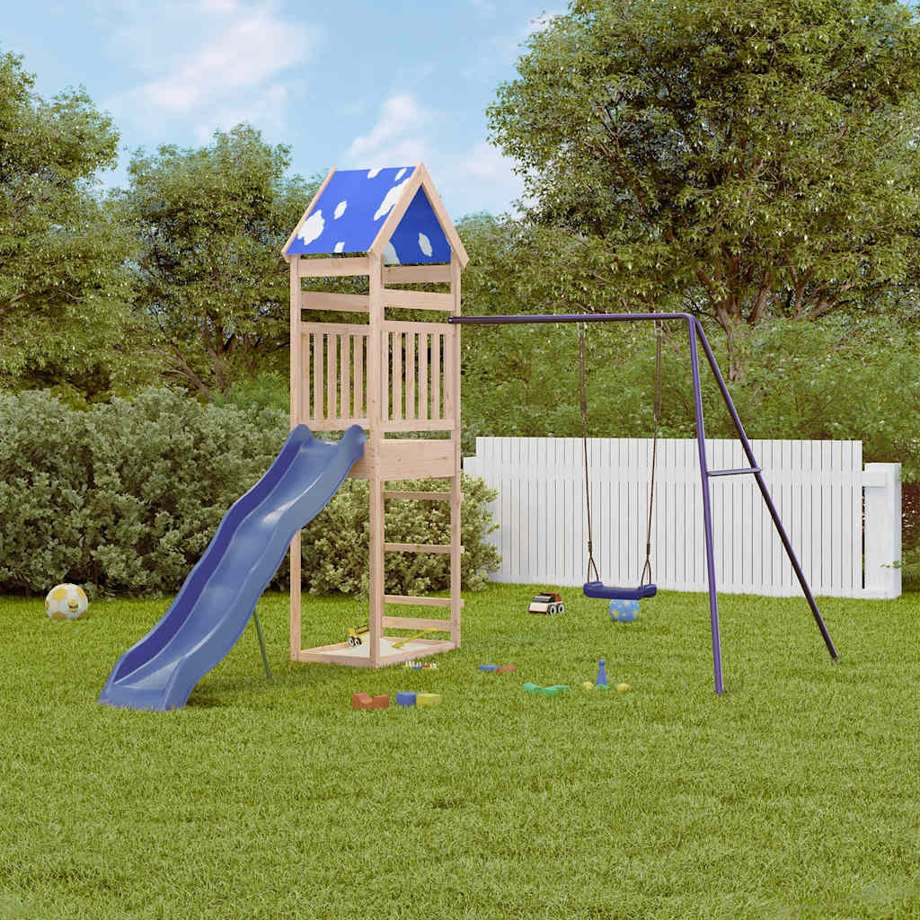 vidaXL Spielturm Massivholz Kiefer