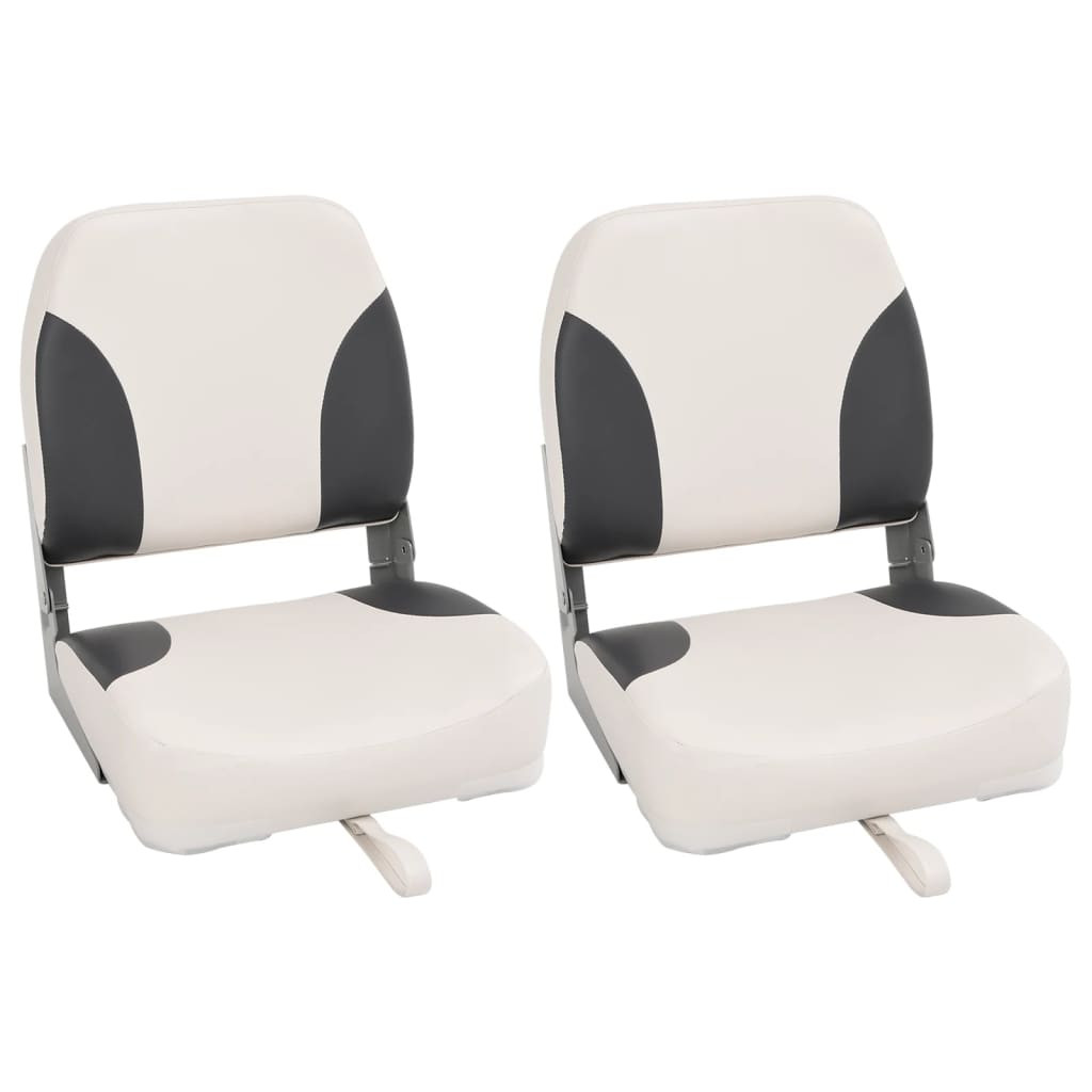 vidaXL Bootssitze 2 Stk. mit Hoher Rückenlehne Klappbar 41x36x48 cm
